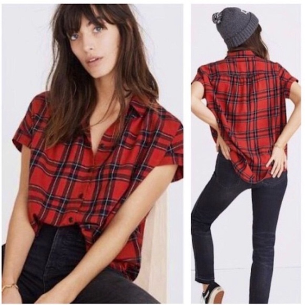 Madewell Central Shirt in Dahl Plaid